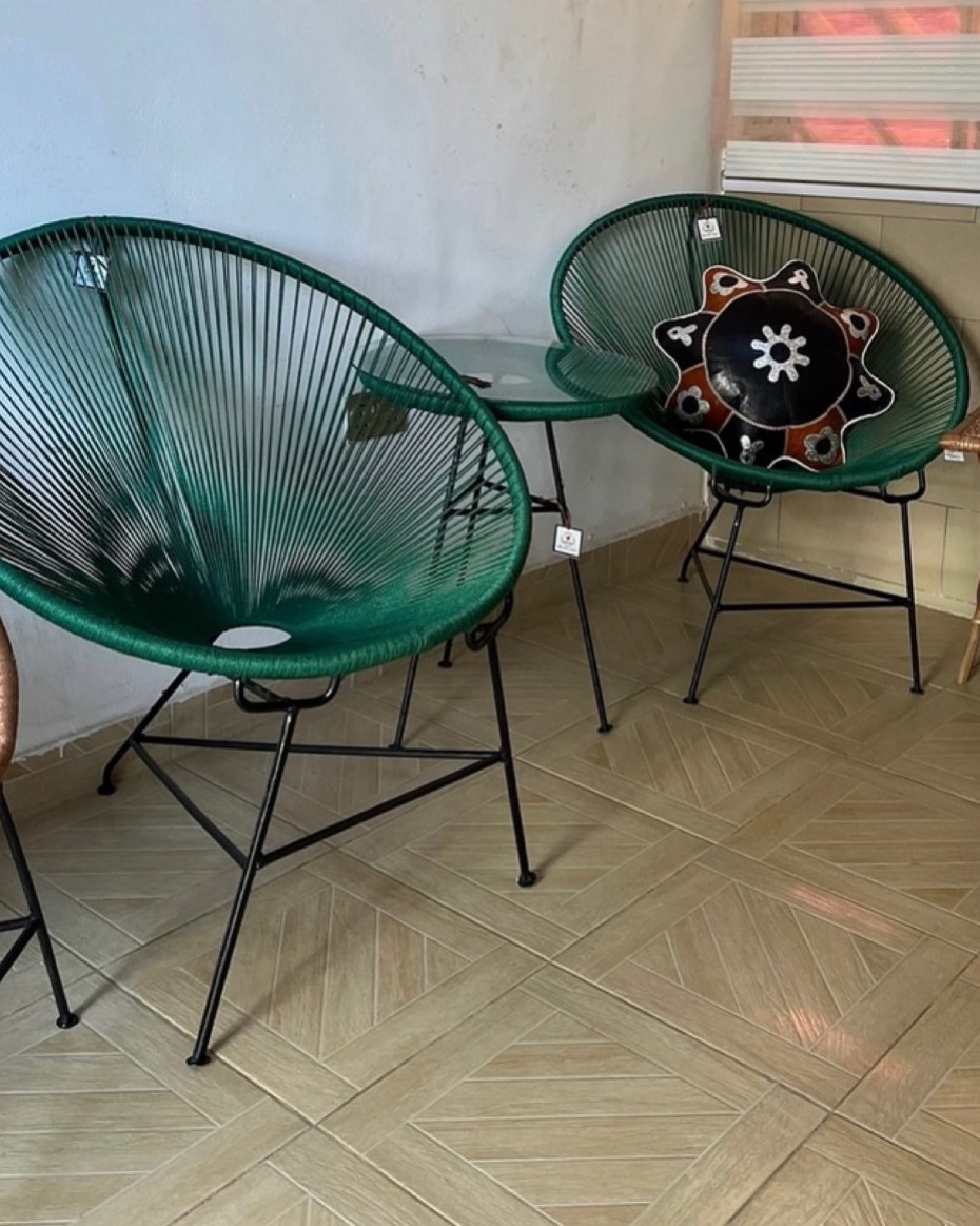 Zoe Rattan Chair Set