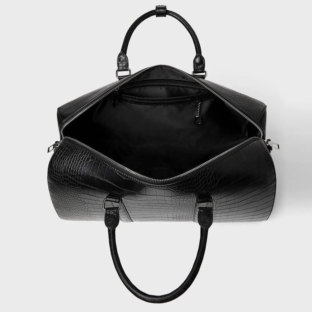 The CrocCrest Leather Duffle Bag