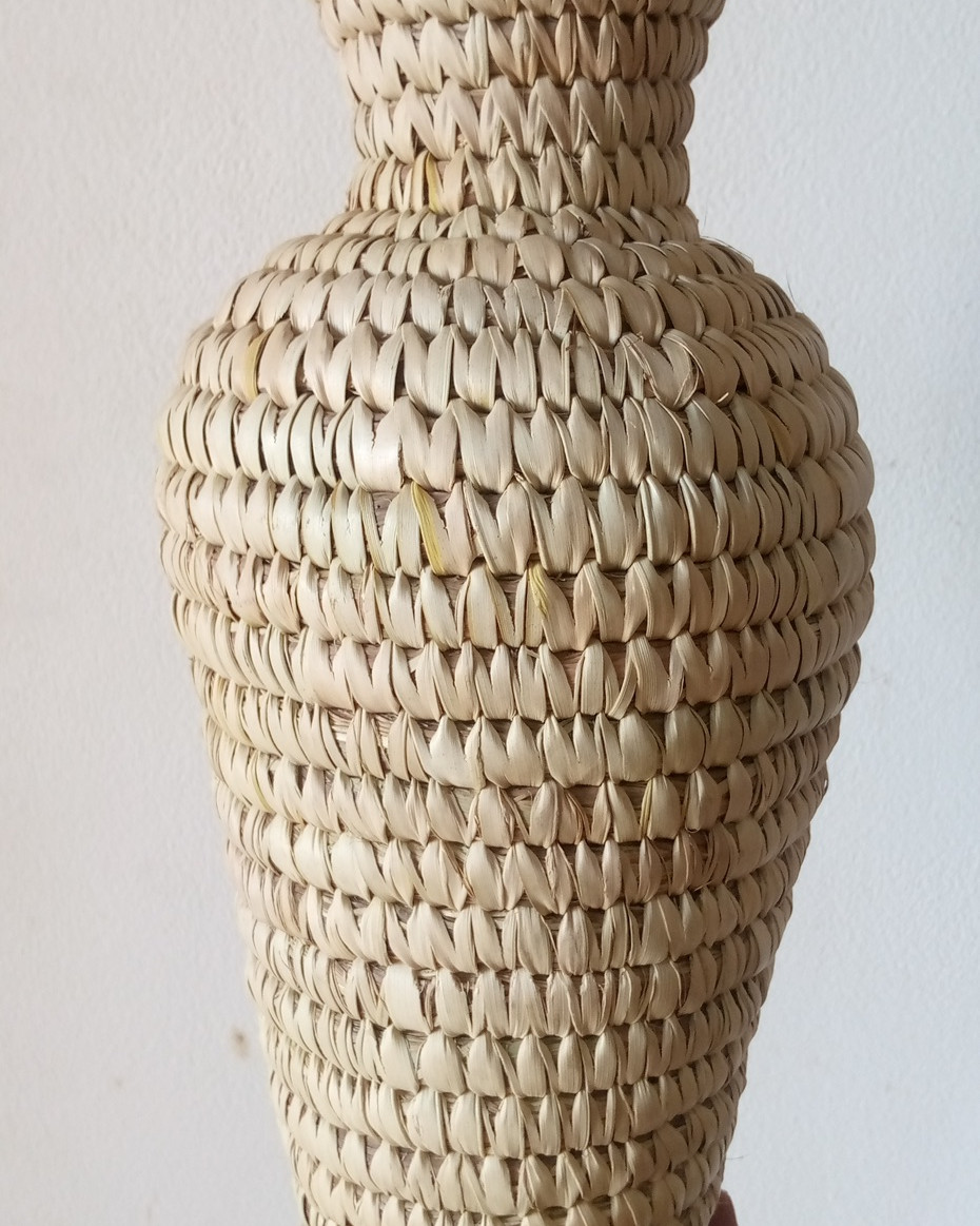 Bloom Raffia Decor Vase